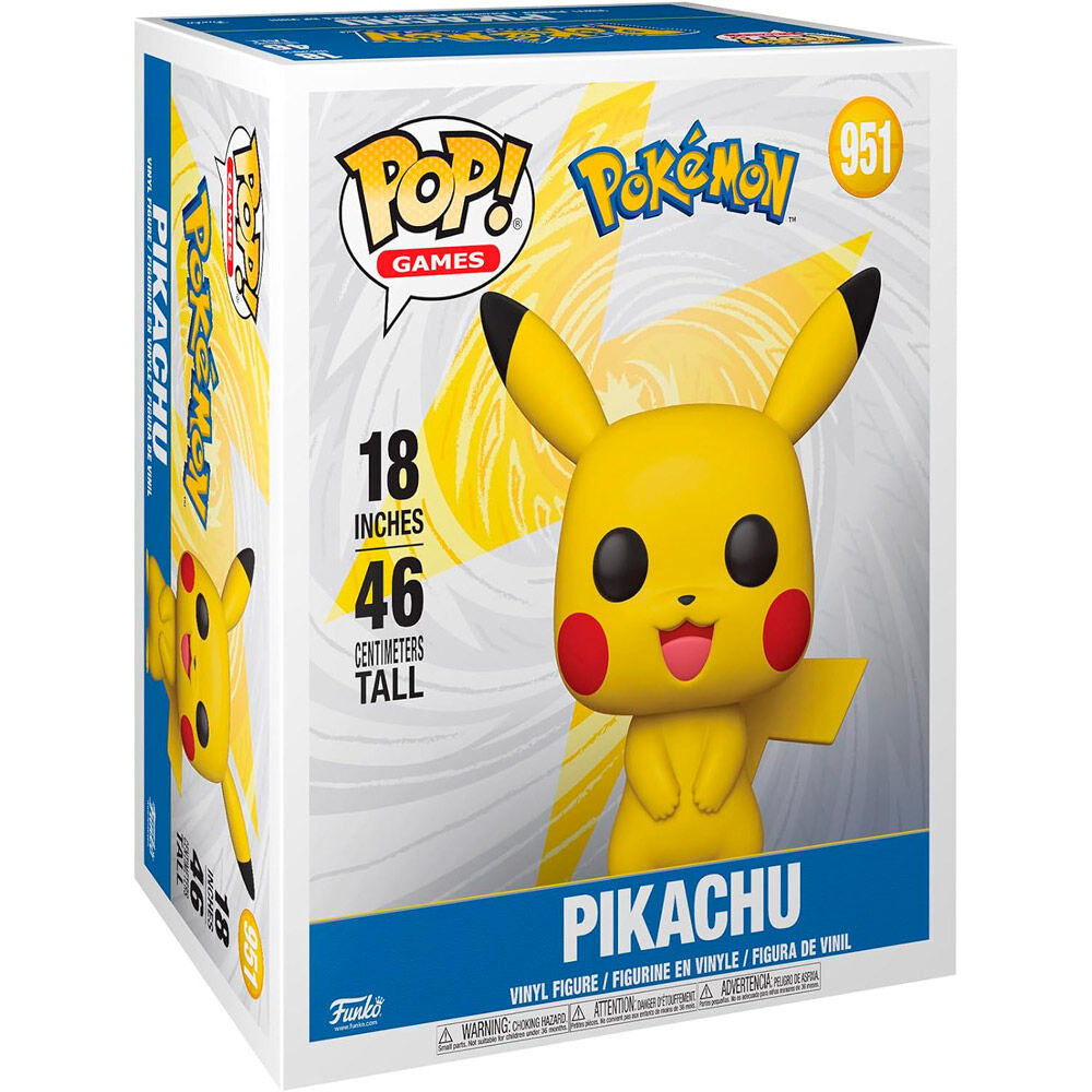 Figura Funko POP! Mega Pikachu de 46 cm en su caja