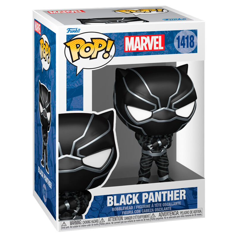 Figura Funko POP! Marvel de Black Panther en caja