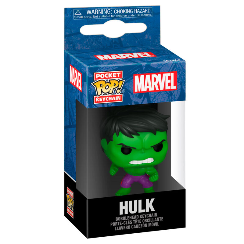 Llavero FUNKO Pocket POP! de Hulk Marvel en caja