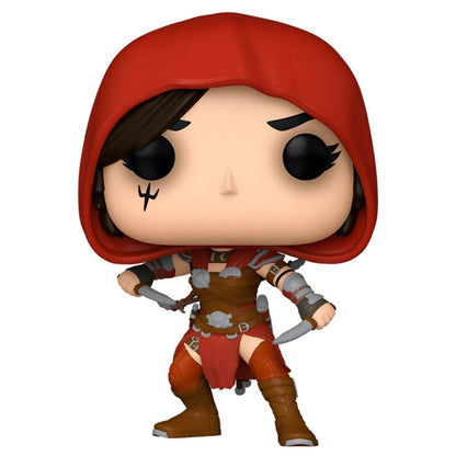 Figura Funko POP Diablo IV Rogue con capucha roja y dos dagas