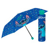 Paraguas plegable azul de Stitch Disney PERLETTI