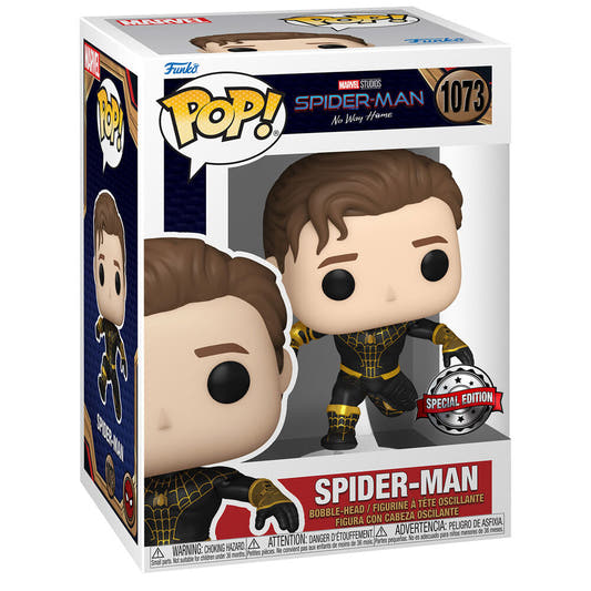 Figura Funko POP! de Spider-Man con traje negro y dorado - 2
