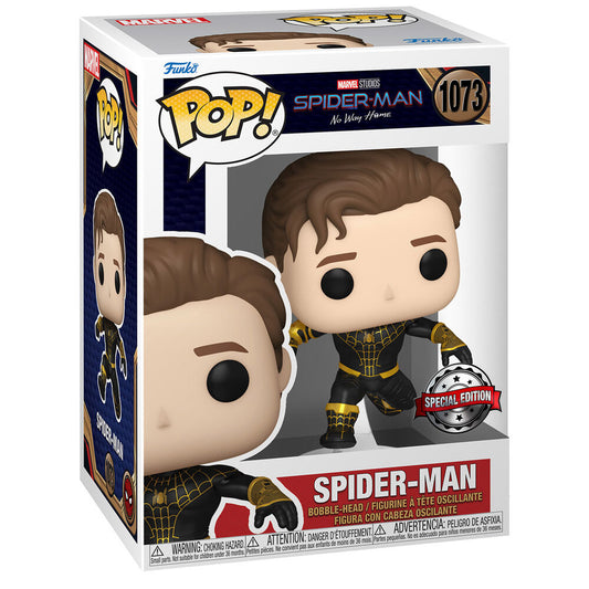 Figura Funko POP! de Spider-Man con traje negro y dorado - 2