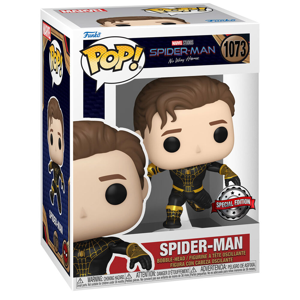 Figura Funko POP! Spider-Man No Way Home con traje negro y variante Chase - 2
