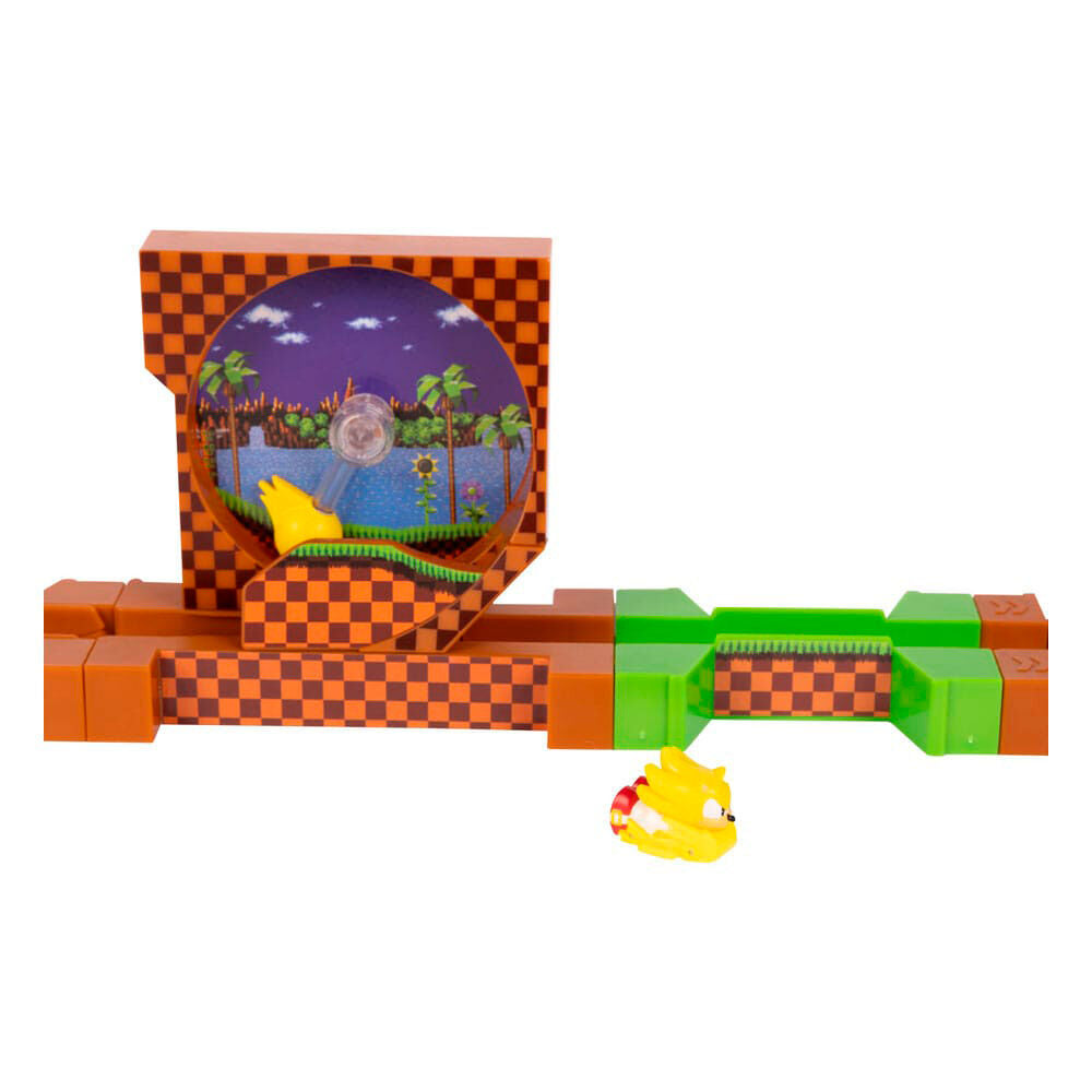 Playset Super Sonic Deluxe Go-Go Racers de Sonic con circuito y Robotnik - 2