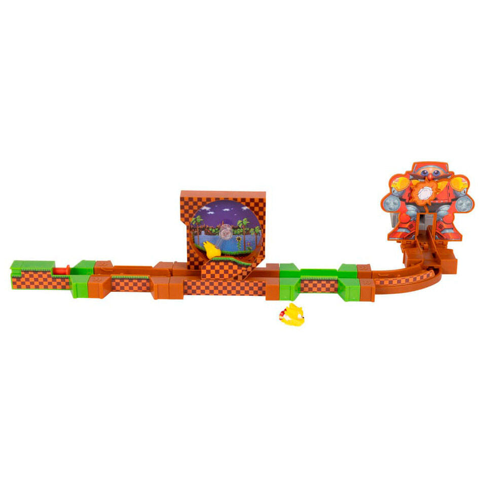 Playset Super Sonic Deluxe Go-Go Racers de Sonic con circuito y Robotnik - 4