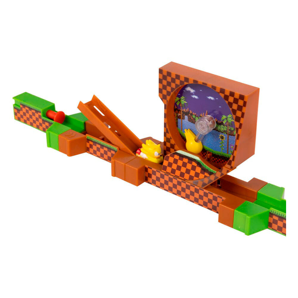 Playset Super Sonic Deluxe Go-Go Racers de Sonic con circuito y Robotnik - 3