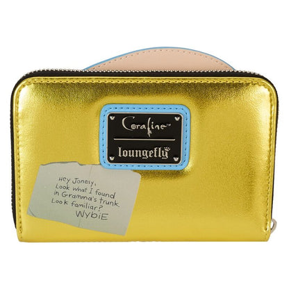 Cartera Loungefly de la muñeca Coraline en dorado y azul - 3