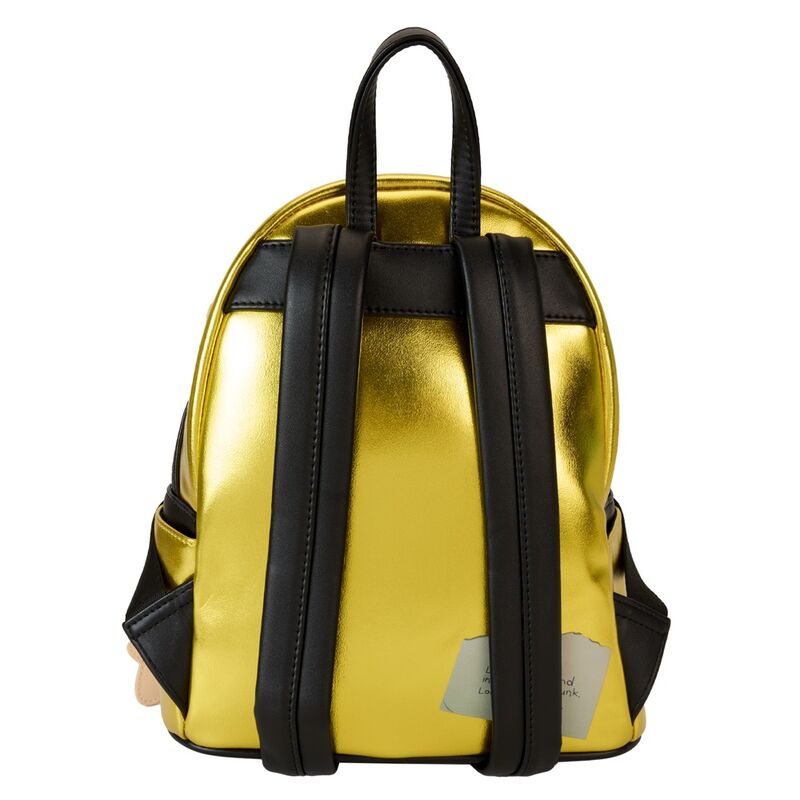 Mochila Loungefly de Coraline con diseño de muñeca y chaqueta dorada - 4