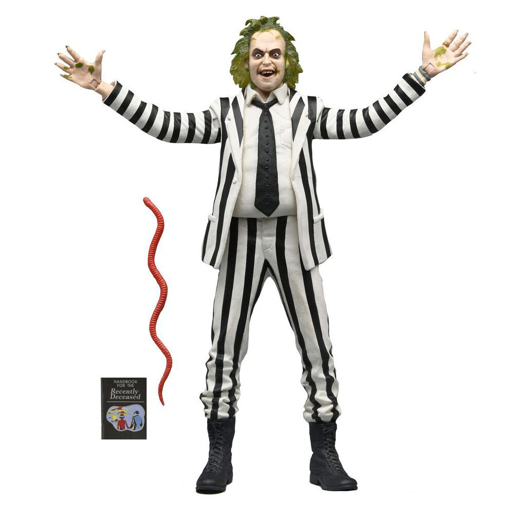 Figura articulada de Beetlejuice con traje de rayas blancas y negras - 2