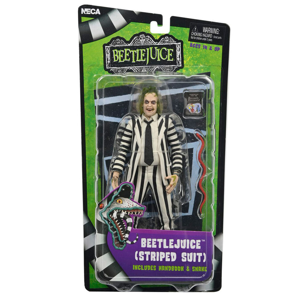 Figura articulada de Beetlejuice con traje de rayas blancas y negras - 3