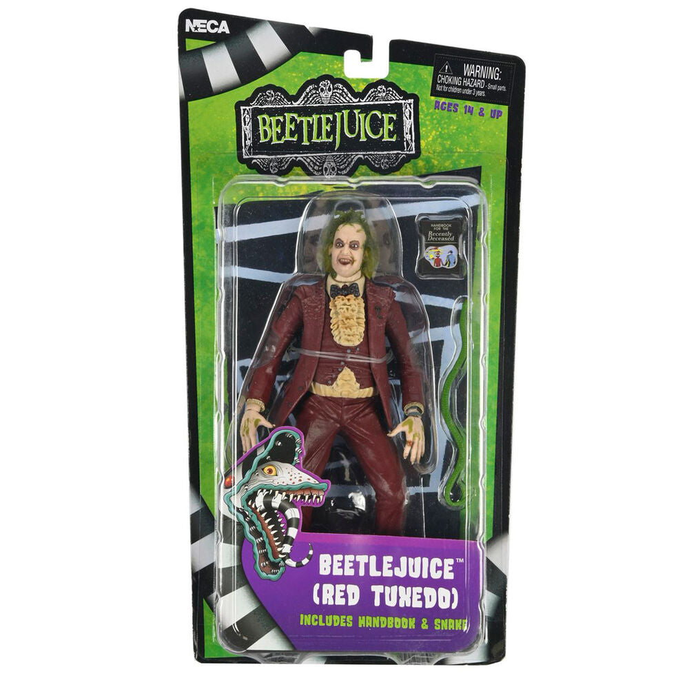 Figura articulada de Beetlejuice 1988 con traje rojo - 2