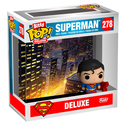 Figura Bitty POP! Deluxe de Superman de DC Comics en su caja - 2