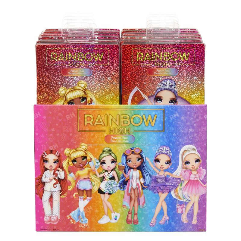 Set de moda Rainbow High surtido con vestidos, zapatos y complementos - 2