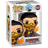 Figura Funko POP! de Scorpion de Mortal Kombat con llamas