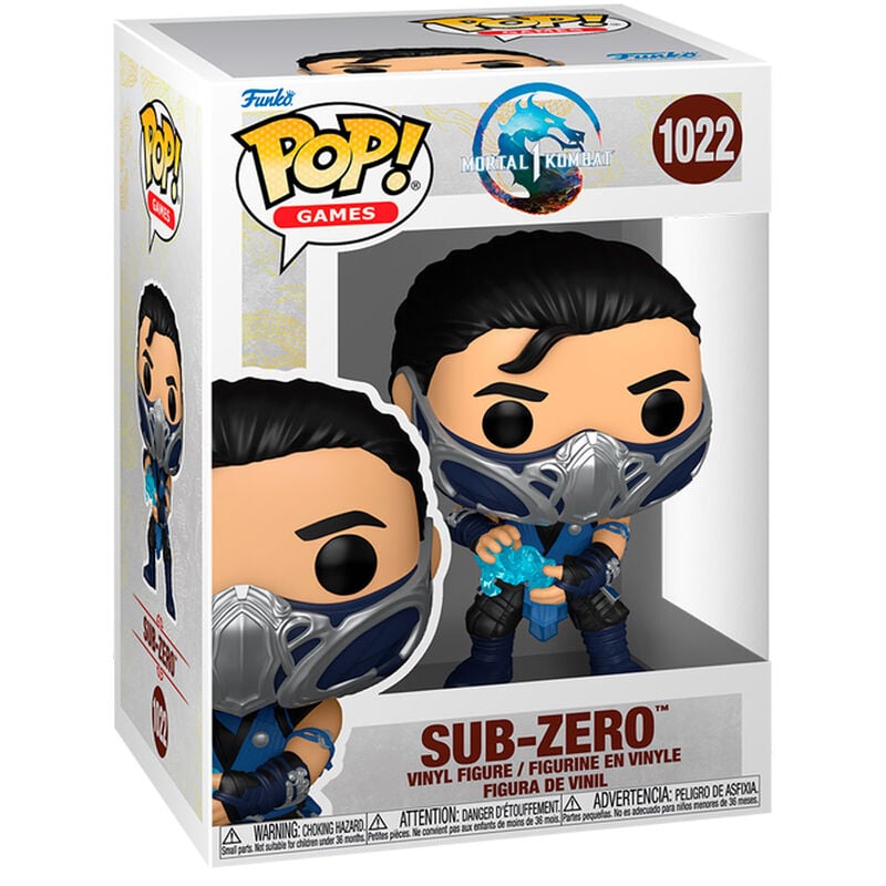 Figura Funko POP! de Sub-Zero de Mortal Kombat en caja