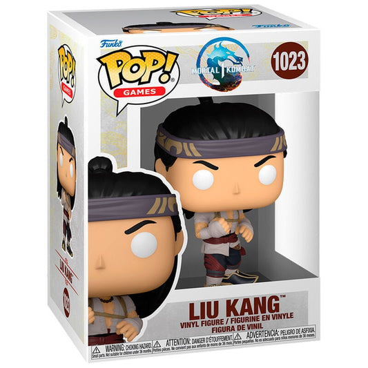 Figura Funko POP! de Liu Kang de Mortal Kombat en caja