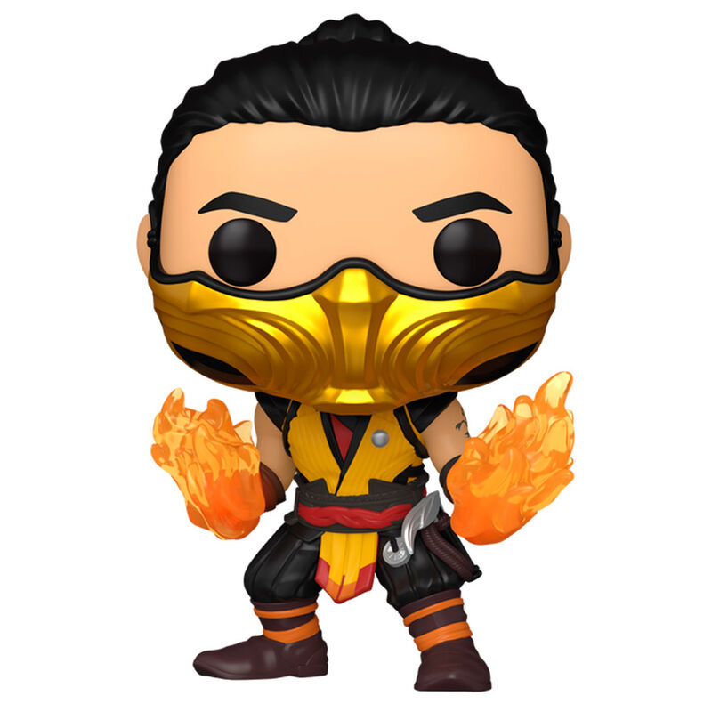 Figura Funko POP! de Scorpion de Mortal Kombat con llamas - 2