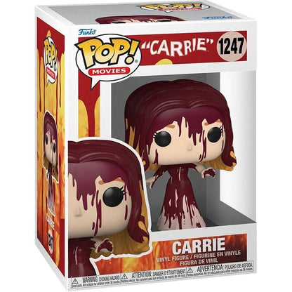 Figura Funko POP de Carrie con efecto de sangre en caja