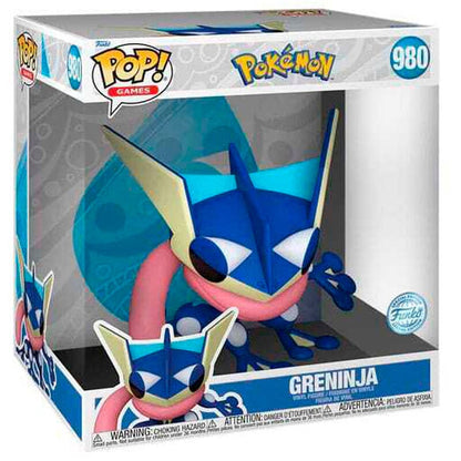 Figura Funko POP! Pokémon Greninja de 25 cm en su caja