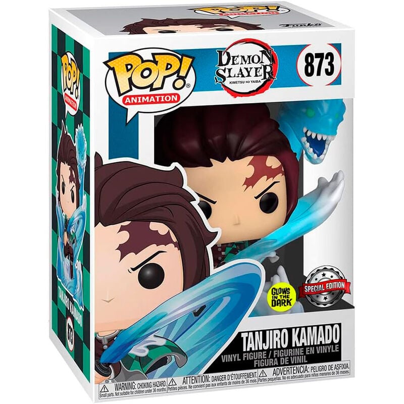 Figura Funko POP! 873 de Tanjiro Kamado en caja