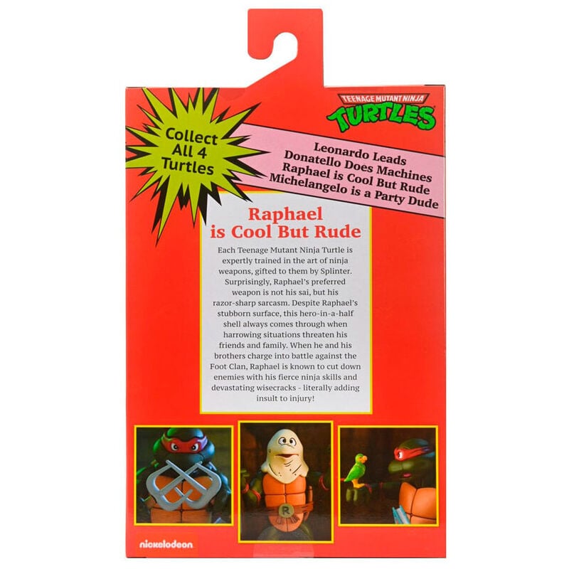 Figura articulada NECA de Raphael de Tortugas Ninja con sus sai - 5