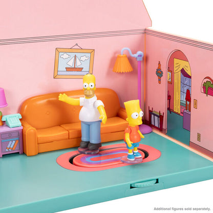 Playset diorama de la sala de estar de Los Simpson con figura de Homer - 3