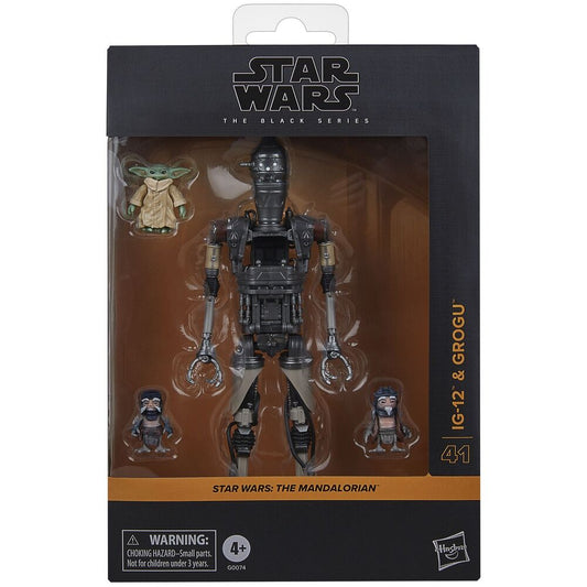Set Star Wars The Black Series con figuras de IG-12, Grogu y mecánicos anzellanos