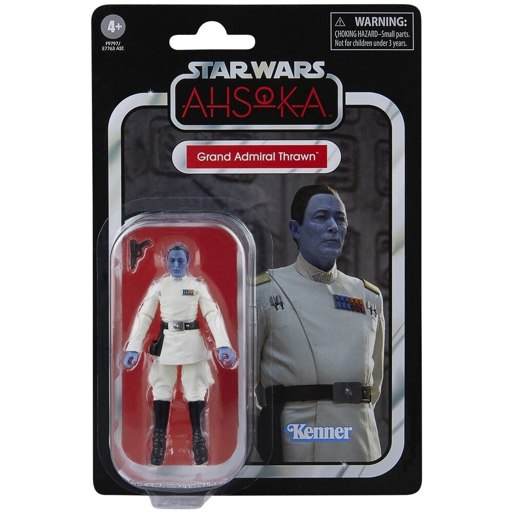 Figura articulada de Grand Admiral Thrawn con uniforme blanco y bláster - 2