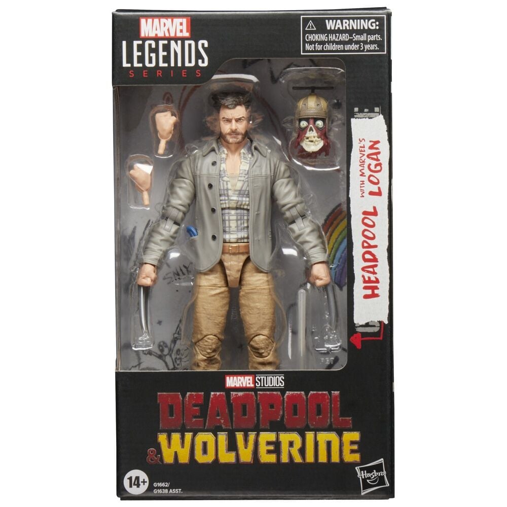 Figura Marvel Legends de Logan con Headpool y base - 2