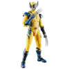 Figura articulada de Wolverine Marvel Legends con traje amarillo y azul