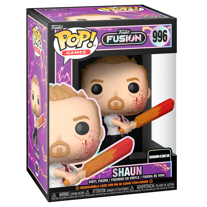 Figura Funko POP! Games Shaun Bloody con bate rojo