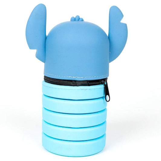 Portatodo 3D azul de Stitch Disney con orejas rosas - 2
