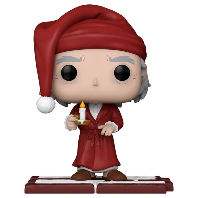 Figura FUNKO POP! de Ebenezer Scrooge con gorro rojo y vela - 2