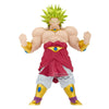 Figura Super Saiyan Broly de Dragon Ball Z con cabello verde y pose de combate