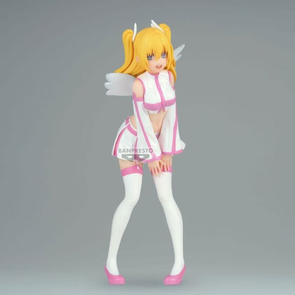 Figura de Liliel con alas blancas y traje rosa y blanco - 2