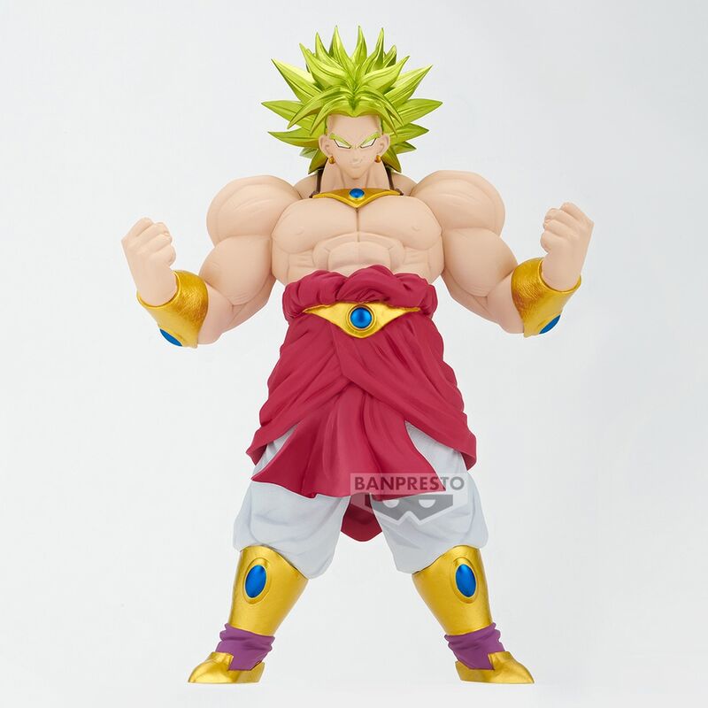 Figura Super Saiyan Broly de Dragon Ball Z con cabello verde y pose de combate - 2