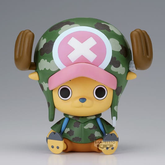 Figura de Chopper Dressrosa de One Piece con gorro y uniforme de camuflaje - 2