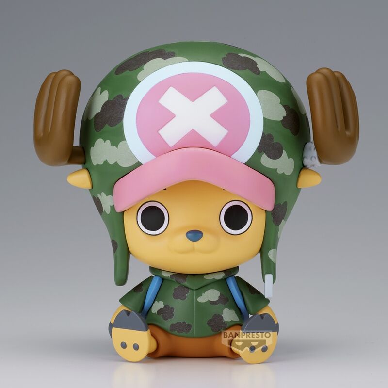 Figura de Chopper Dressrosa de One Piece con gorro y uniforme de camuflaje - 2