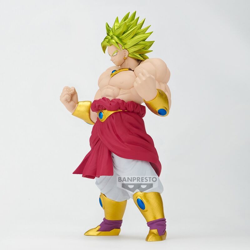 Figura Super Saiyan Broly de Dragon Ball Z con cabello verde y pose de combate - 4