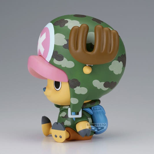 Figura de Chopper Dressrosa de One Piece con gorro y uniforme de camuflaje - 4
