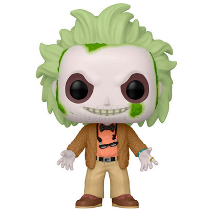 Figura Funko POP de Bitelchus con cabello verde y chaqueta marrón