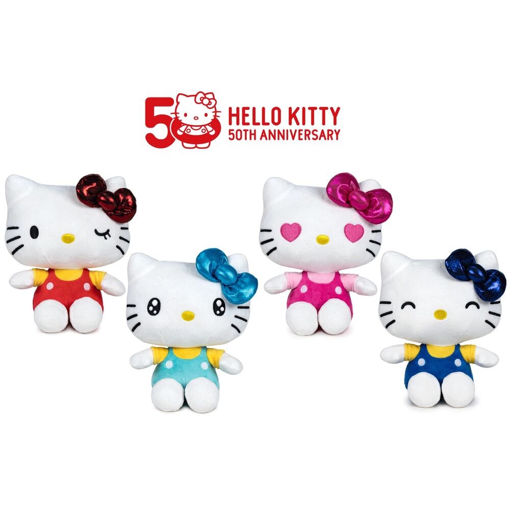 Peluche Hello Kitty de 22 cm 50th Anniversary en surtido - 2
