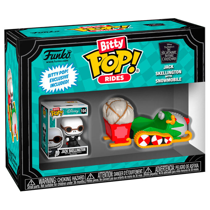 Funko Bitty POP! Ride de Jack Skellington con moto de nieve