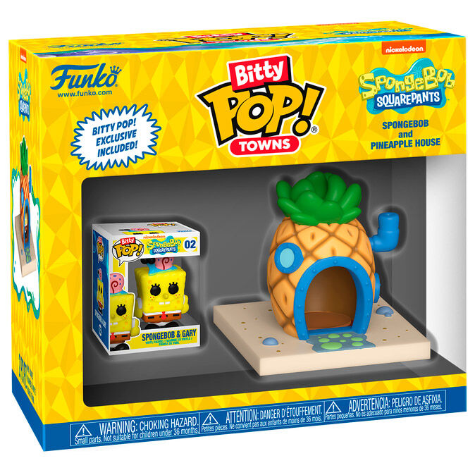 FUNKO Bitty POP! Town de Bob Esponja con su casa piña