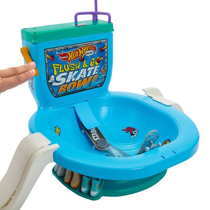 Set Bowl de Inodoro Skate Hot Wheels con monopatín para dedos y zapatillas - 4