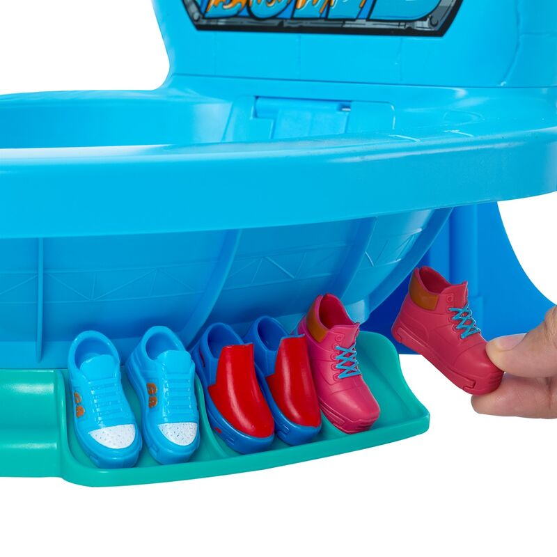Set Bowl de Inodoro Skate Hot Wheels con monopatín para dedos y zapatillas - 5