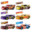 Coches metálicos Disney Pixar Cars de carreras con barreras de boxes