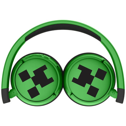 Auriculares infantiles Minecraft verdes y negros con motivo Creeper - 3