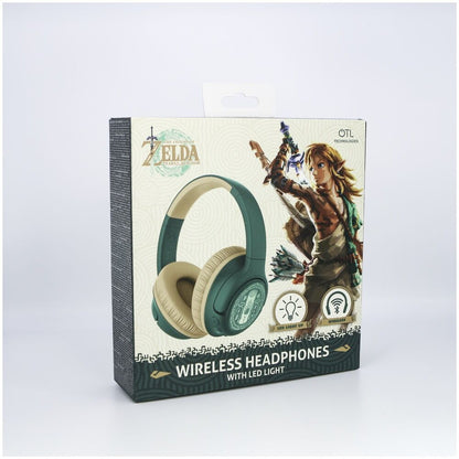 Auriculares inalámbricos LED verdes y dorados de The Legend of Zelda - 6